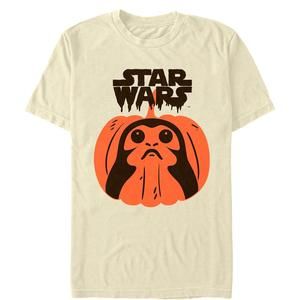Mens Star Wars The Last Jedi Halloween Porgolantern Tshirt